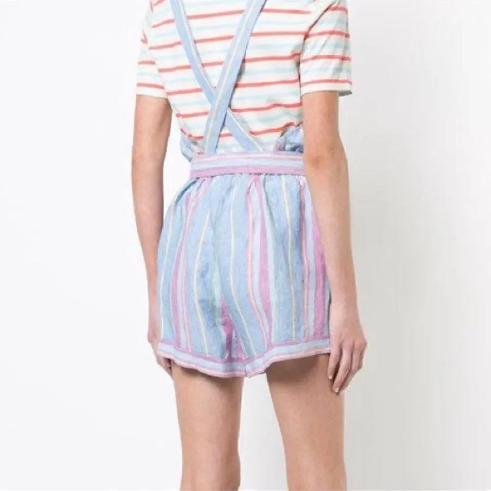 Frame Linen Striped Romper NEW Size Small - Picture 4 of 10